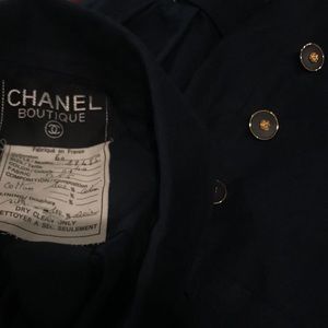 Vintage Chanel silk lined blazer